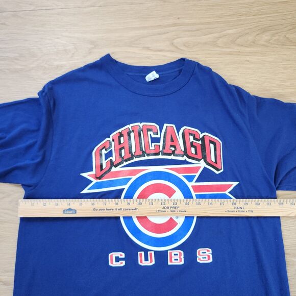Vintage Champion Chicago Cubs Shirt Mens XL Blue MLB Baseball Tee 80s 1988 USA - Picture 8 of 10
